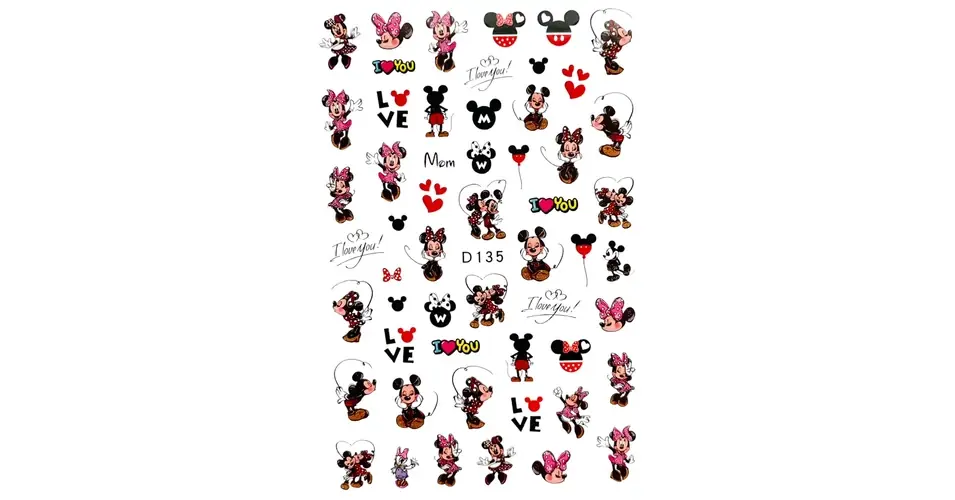 Kiárusítás Körömmatrica - D135 Mickey