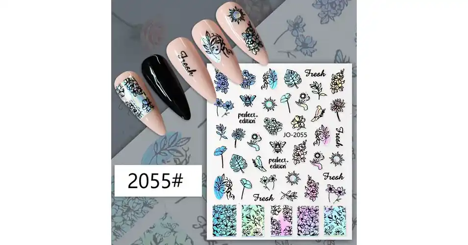 Körömmatrica - JO-2055 hologrammos Gyors szállítás