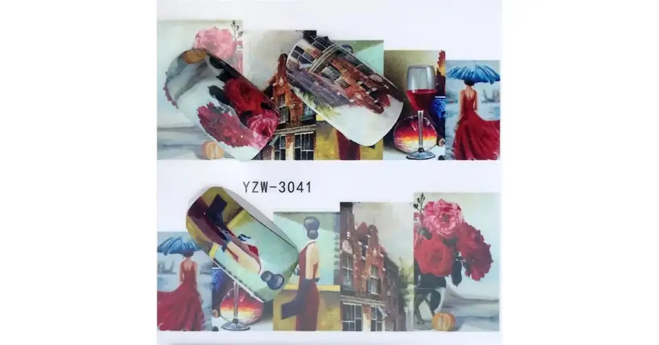 Körömmatrica - YZW-3041 Népszerű