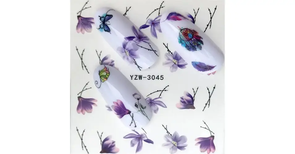 Azonnal elérhető Körömmatrica - YZW-3045