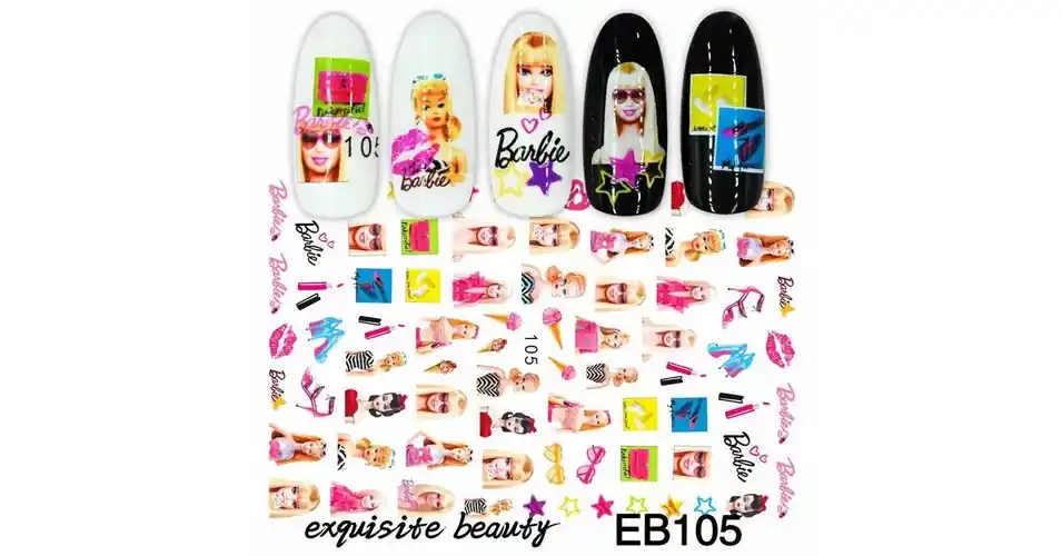 Körömmatrica - EB105 Barbie Népszerű