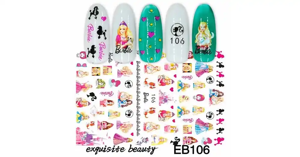 Körömmatrica - EB106 Barbie Alacsony ár