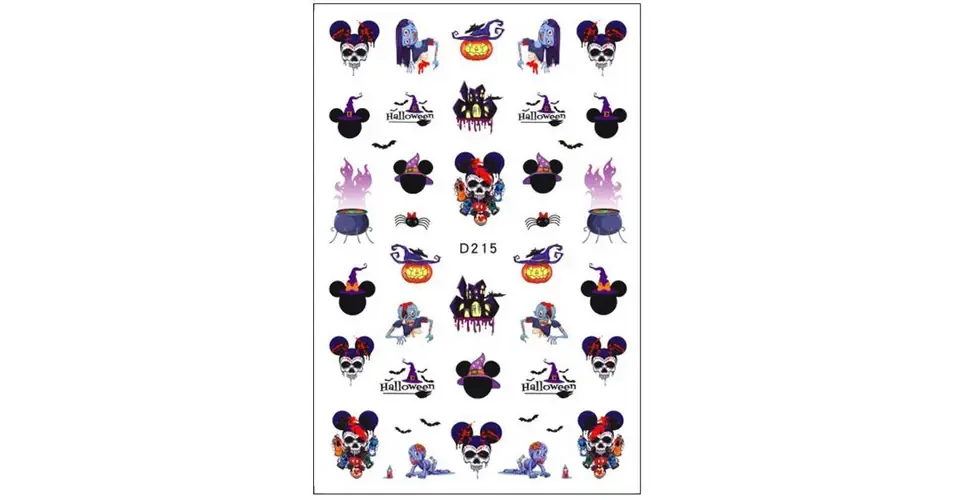 Exkluzív ajánlat Körömmatrica - D215 Halloween Mickey