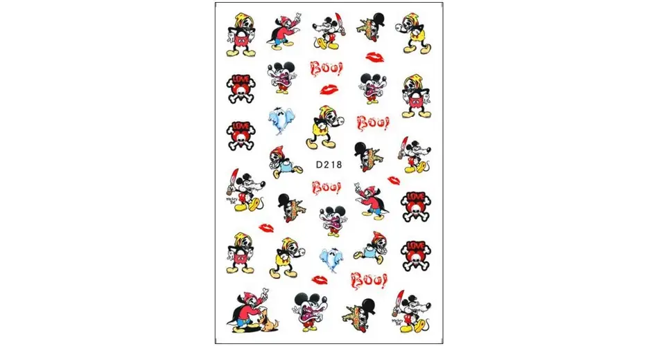 Expressz szállítás Körömmatrica - D218 Halloween Mickey