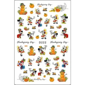 Azonnal elérhető Körömmatrica - D222 Halloween Mickey ősz