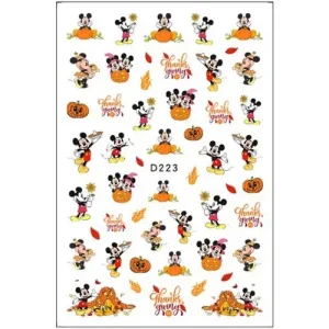 Rendeld meg most Körömmatrica - D223 Halloween Mickey ősz