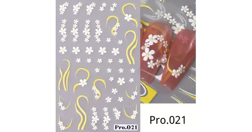 Körömmatrica - Pro.021 virág Exkluzív ajánlat