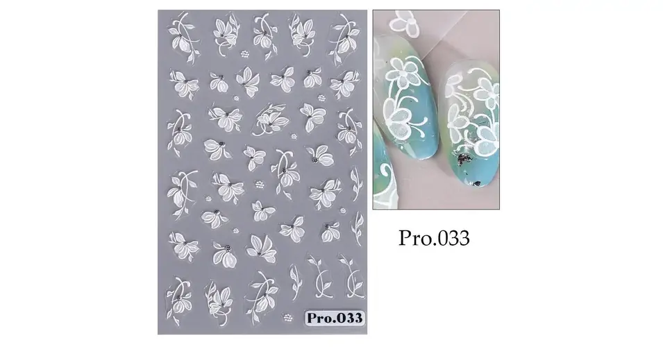 Körömmatrica - Pro.033 virág Vedd meg online