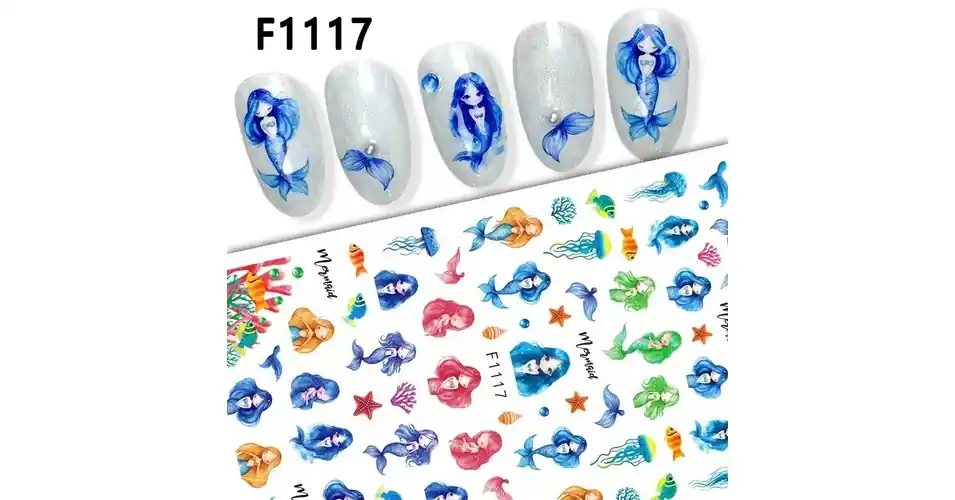 Csak ma Körömmatrica - F1117 sellő