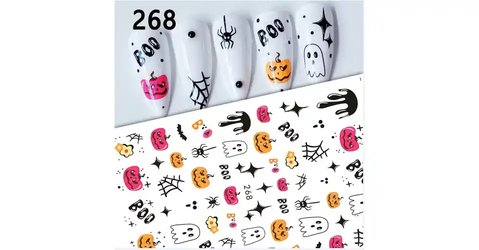 Kedvezményes ár Körömmatrica - 268 Halloween