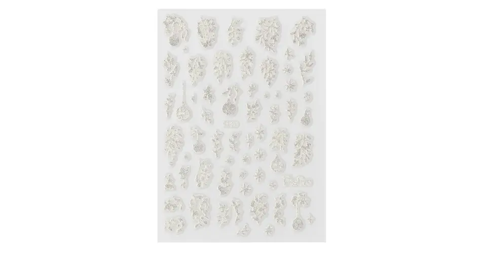 Utolsó esély Körömmatrica - F1180 Karácsony White