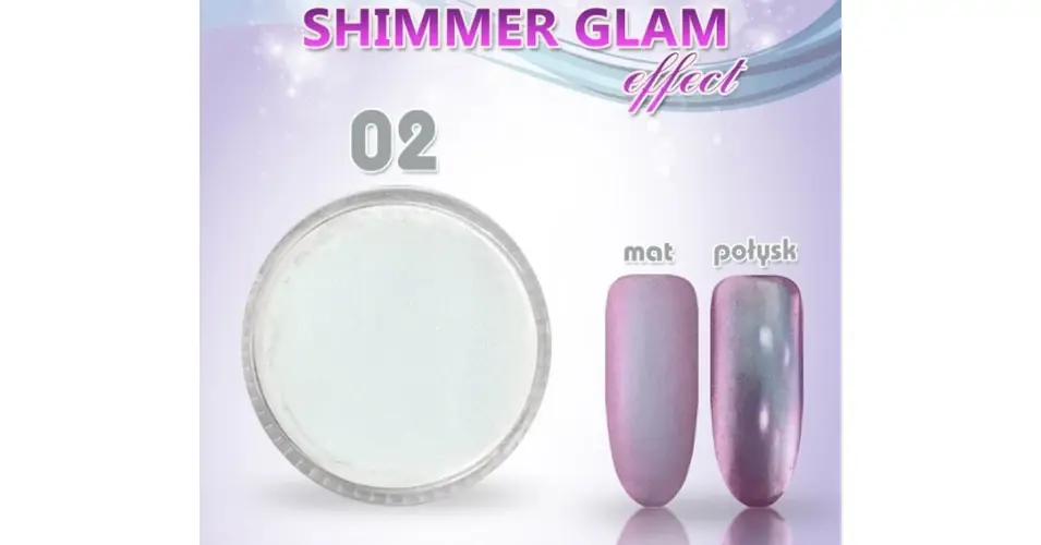 Gyors szállítás Shimmer Glam effect pigmentpor 02