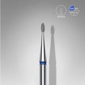 Különleges ajánlat Staleks csiszolófej gyémánt - csepp alakú kék - 3mm x 1,2mm