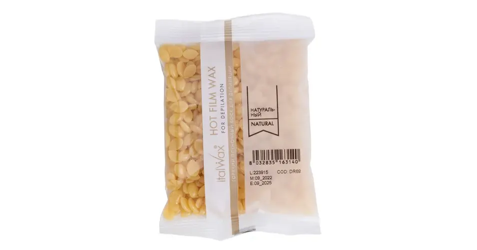 Gyantagyöngy - ItalWax Natural Film Wax 100 g, alacsony hőmérsékletű kemény viasz csíkmentes szőrtelenítéshez Legnépszerűbb