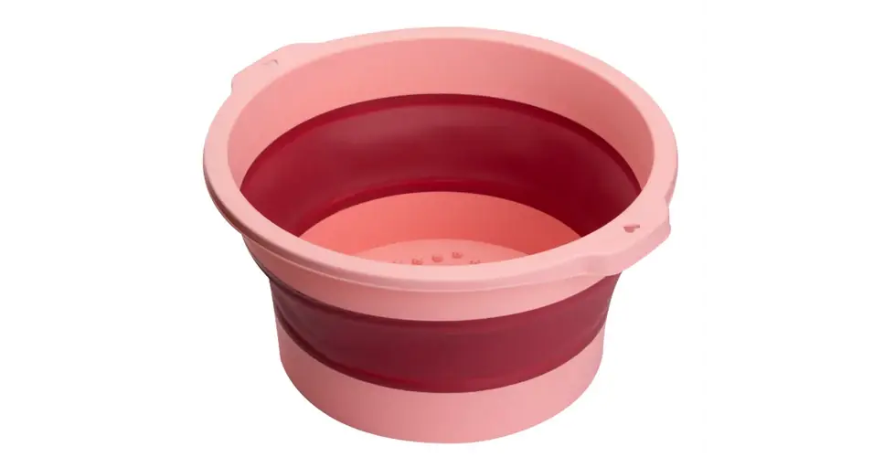 Árengedmény Pedikűrös áztató tál összecsukható PINK