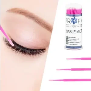Szezonális akció Szempilla applikátor pink 2mm 100db