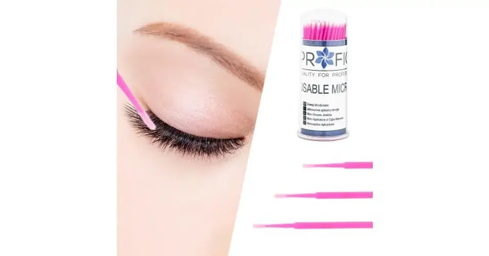 Szezonális akció Szempilla applikátor pink 2mm 100db