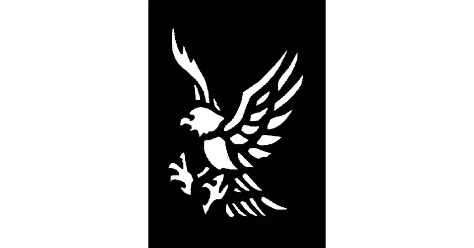 Azonnali szállítás Csillám tetováló sablon 45 - Sas