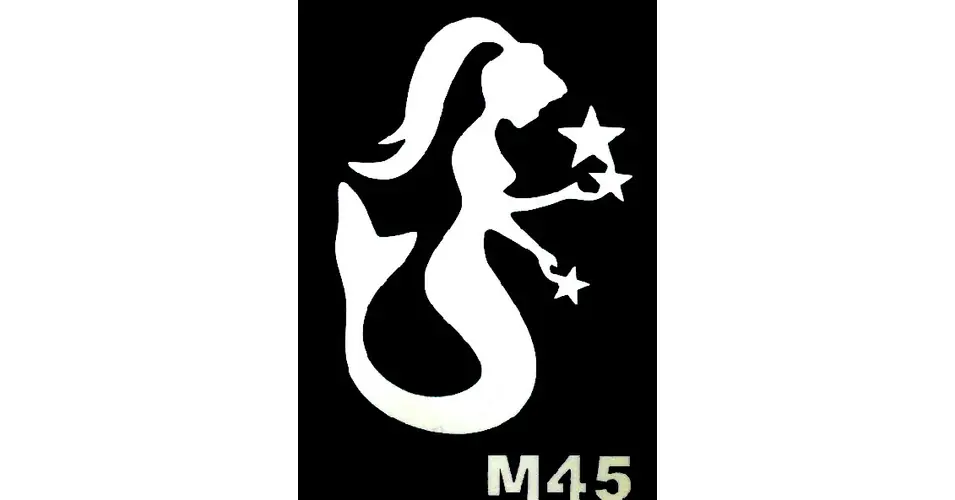 Korlátozott ajánlat Csillám tetováló sablon M45