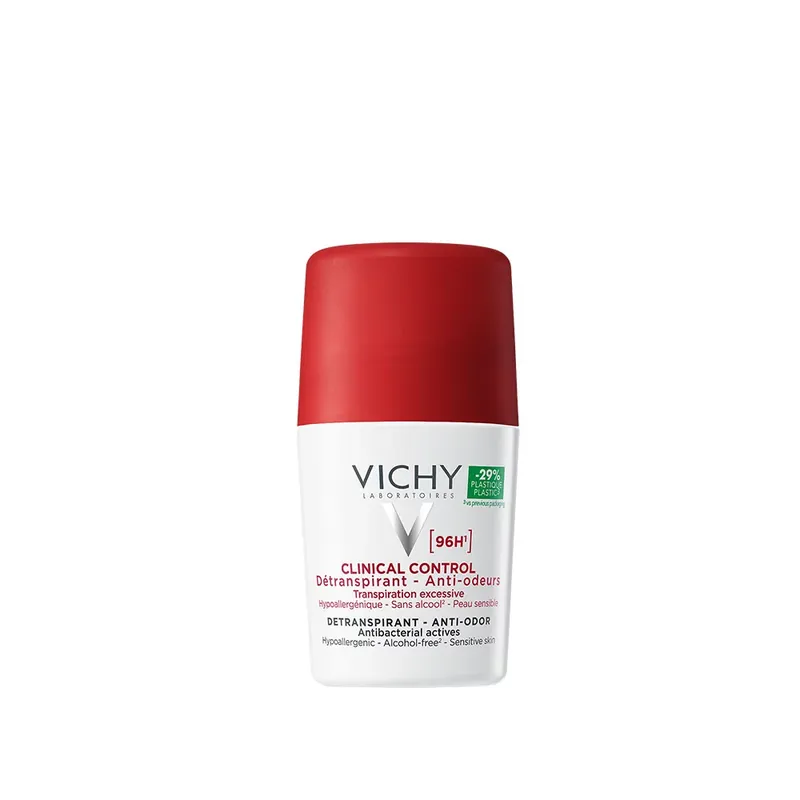 Szuper ajánlat VICHY Clinical Control 96H izzadásgátló golyós dezodor (50ml)