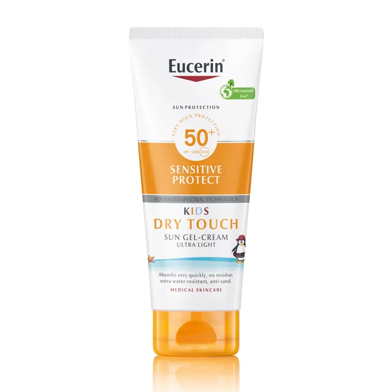 EUCERIN Sun Kids Sensitive Protect Dry Touch gyermek napozó gél-krém SPF50+ (200ml) Bestseller