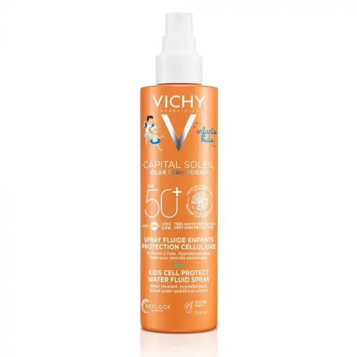 VICHY Capital Soleil Kids Cell Protect Water Fluid spray SPF50+ (200ml) Legnépszerűbb