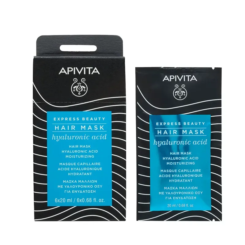 Gyors kiszállítás APIVITA Express hidratáló hajmaszk hialuronsavval (20ml)