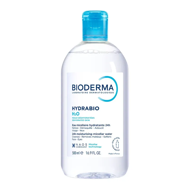 BIODERMA Hydrabio H2O micellás arc- és sminklemosó oldat (500ml) Gyors szállítás