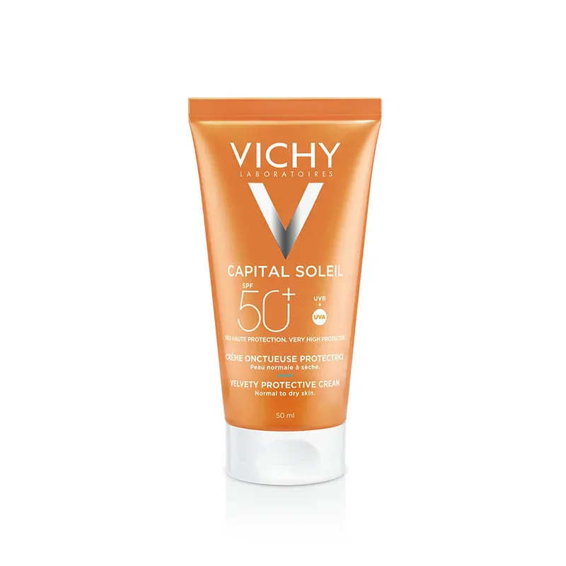 Népszerű VICHY Capital Soleil Bársonyos napvédő krém arcra SPF50+ (50ml)