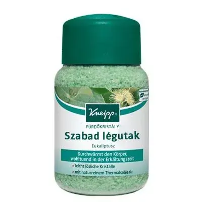 Újdonság KNEIPP Eukaliptusz szabad légutak fürdőkristály (500g)