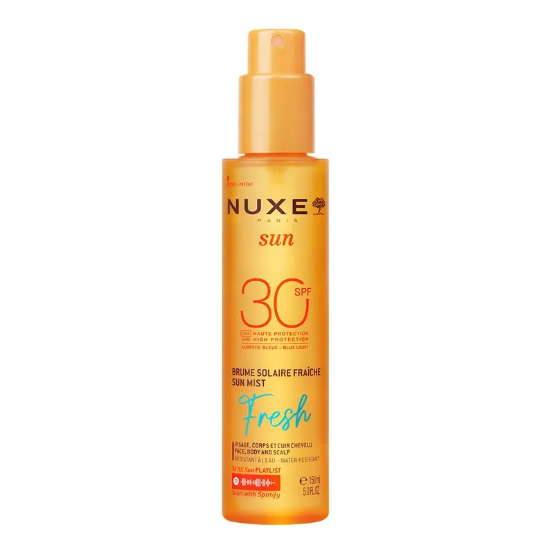 Különleges ajánlat NUXE Sun Fresh Mist frissítő fényvédő permet arcra, testre, hajra SPF30 (150ml)