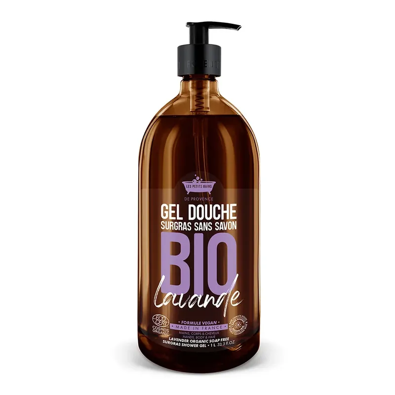 Alacsony ár LES PETITS BAINS DE PROVENCE Bio levendula tusfürdő (1000ml)