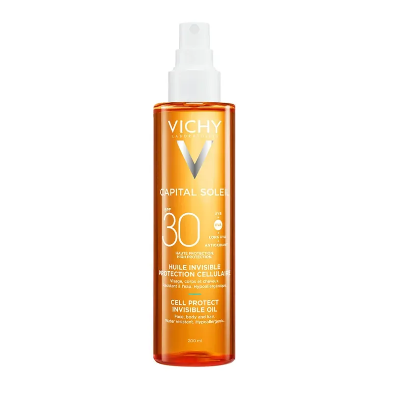 VICHY Capital Soleil Cell Protect száraz olaj spray SPF30 (200ml) Legkelendőbb