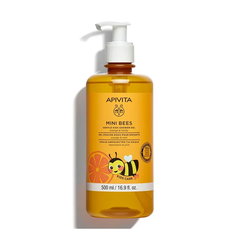 Szuper akció APIVITA MINI BEES bőrkímélő tusfürdő gyerekeknek (500ml)