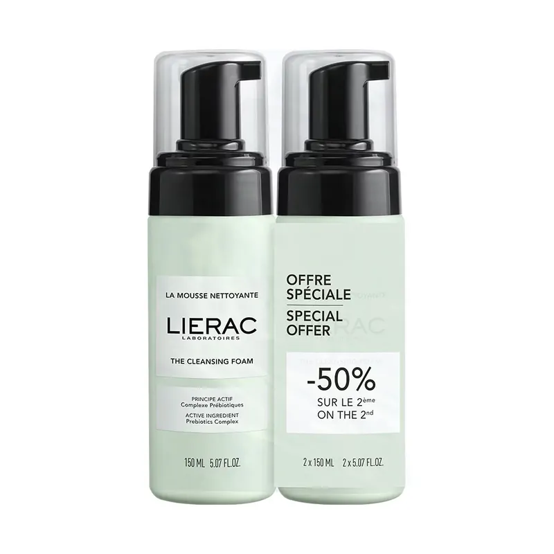 LIERAC Habzó arctisztító DUO (2x150ml) Exkluzív ajánlat