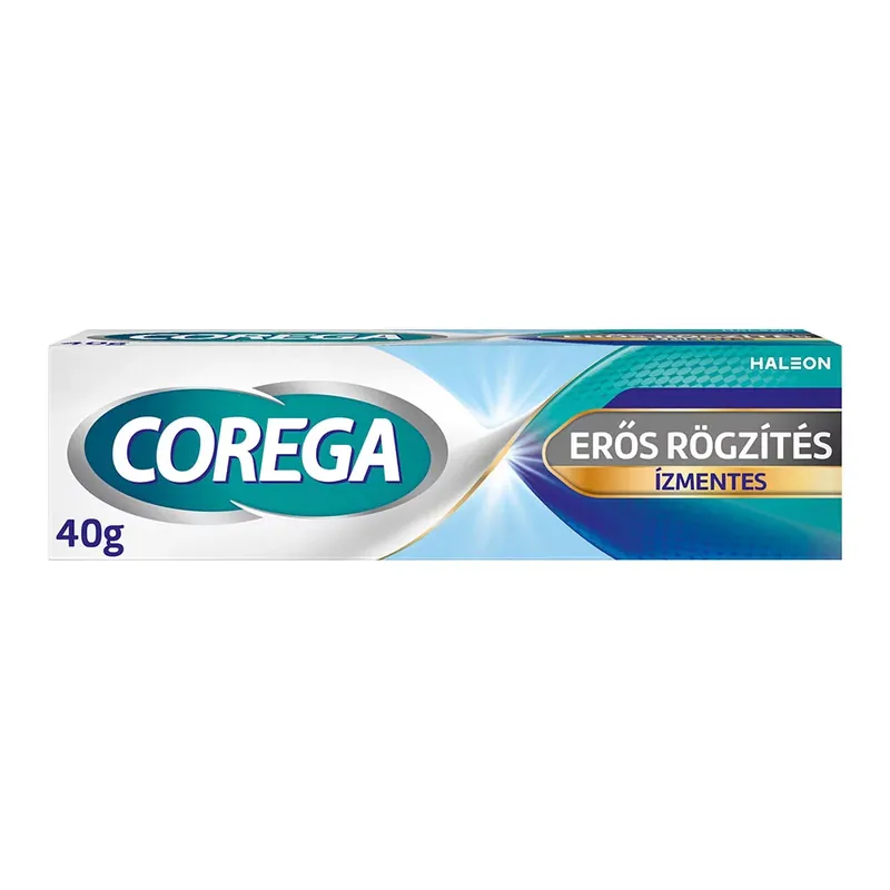 COREGA Erős rögzítés ízmentes műfogsorrögzítő krém (40g) Expressz szállítás