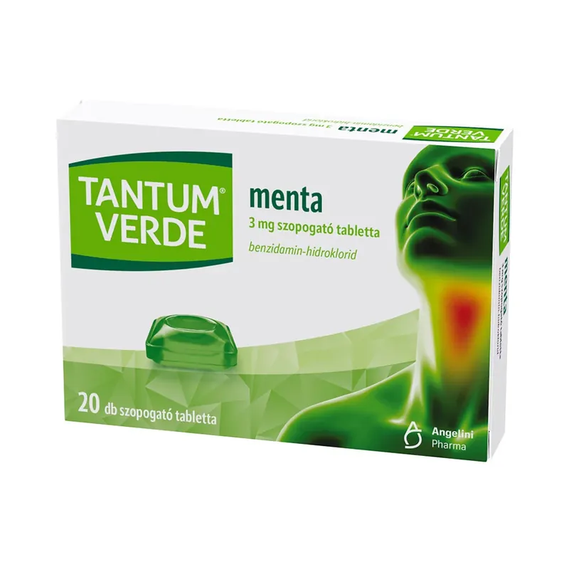 Azonnali szállítás TANTUM VERDE menta 3mg szopogató tabletta (20db)