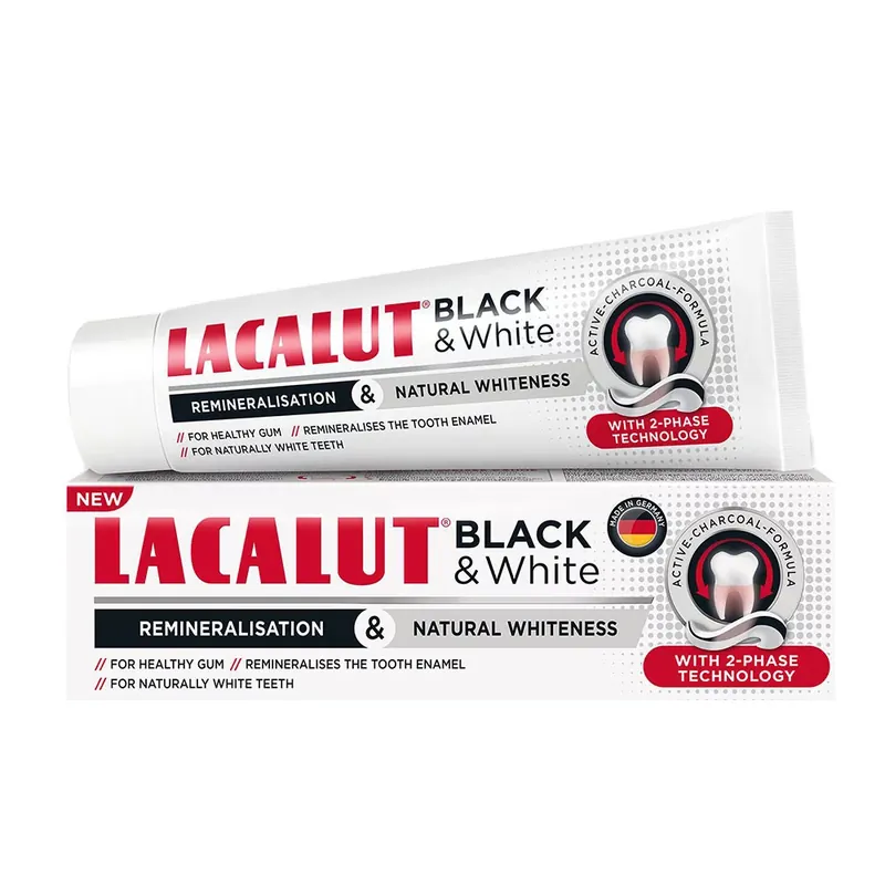 LACALUT Black & White fogkrém (75ml) Különleges ajánlat
