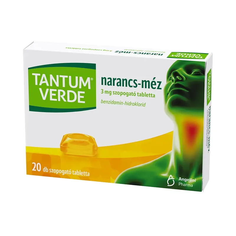TANTUM VERDE narancs-méz 3mg szopogató tabletta (20db) Különleges ajánlat