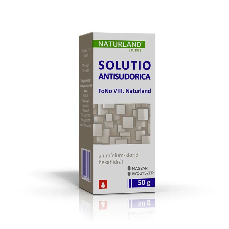 Biztonságos fizetés NATURLAND Sol. Antisudorica FoNo VIII (50g)