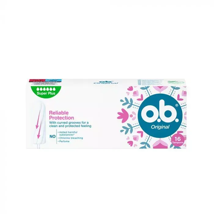 o.b. Original egészségügyi tampon Reliable Protection Super Plus (16db) Gyors szállítás