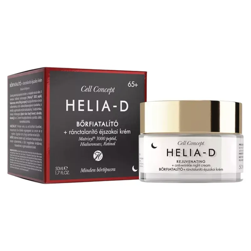 Helia-D Cell concept bőrfiatalító+ ránctalanító éjszakai krém 65+ 50 ml Gyors kiszállítás