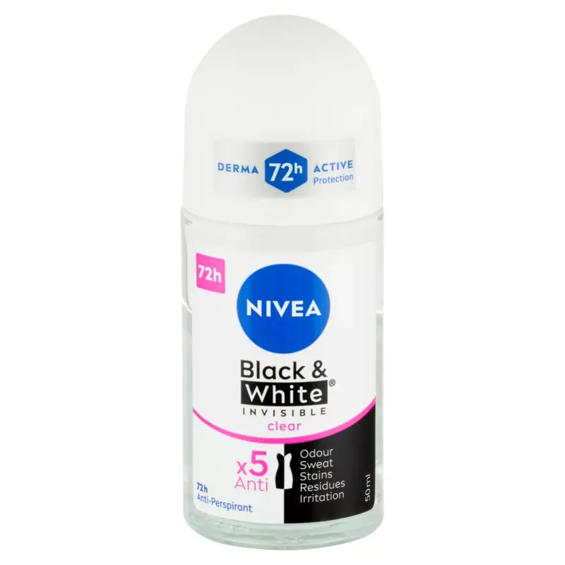 Nivea Invisible for Black & White Clear deo roll-on 50 ml Outlet
