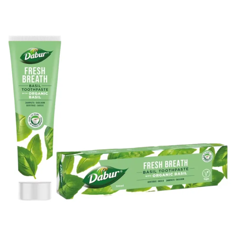 Végkiárusítás Dabur gyógynövényes fogkrém bazsalikommal 100 ml