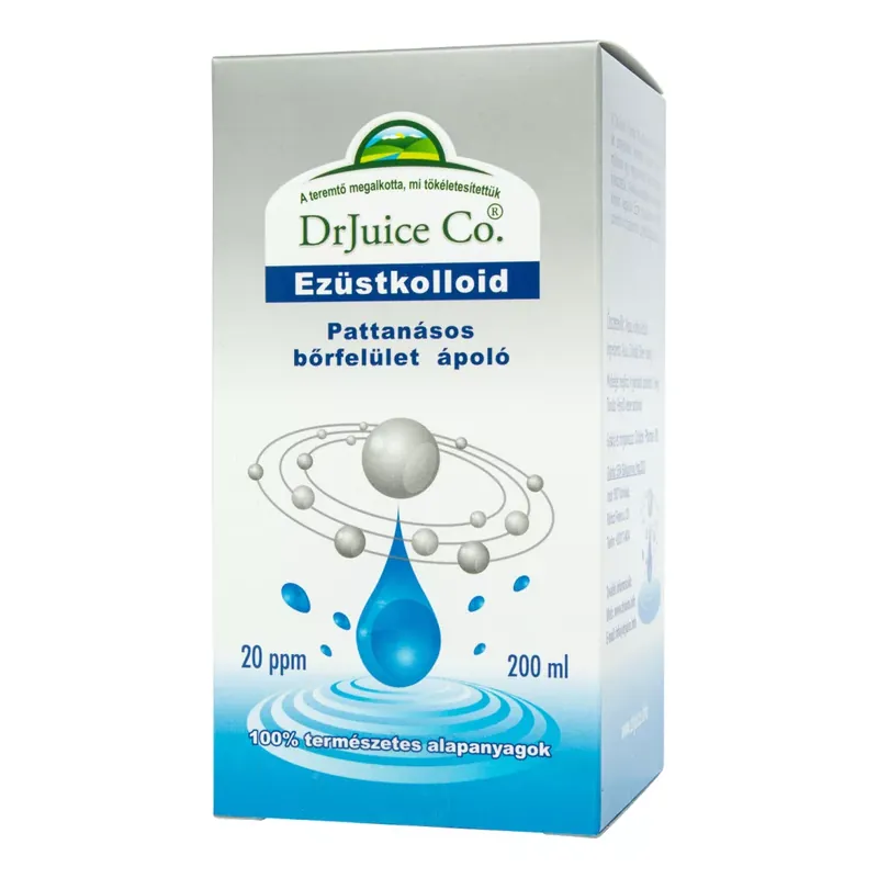 Dr. Juice Ezüstkolloid pattanásos bőrfelület ápoló oldat 200 ml Bestseller