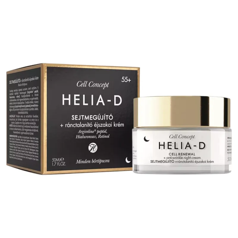 Szuper ajánlat Helia-D Cell Concept sejtmegújító ránctalanító éjszakai krém 55+ 50 ml