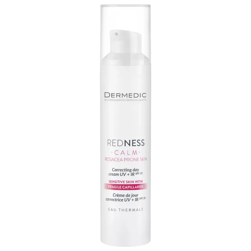 Végkiárusítás Dermedic Redness bőrpírt korrigáló nappali krém UV + IR SPF20 40 ml