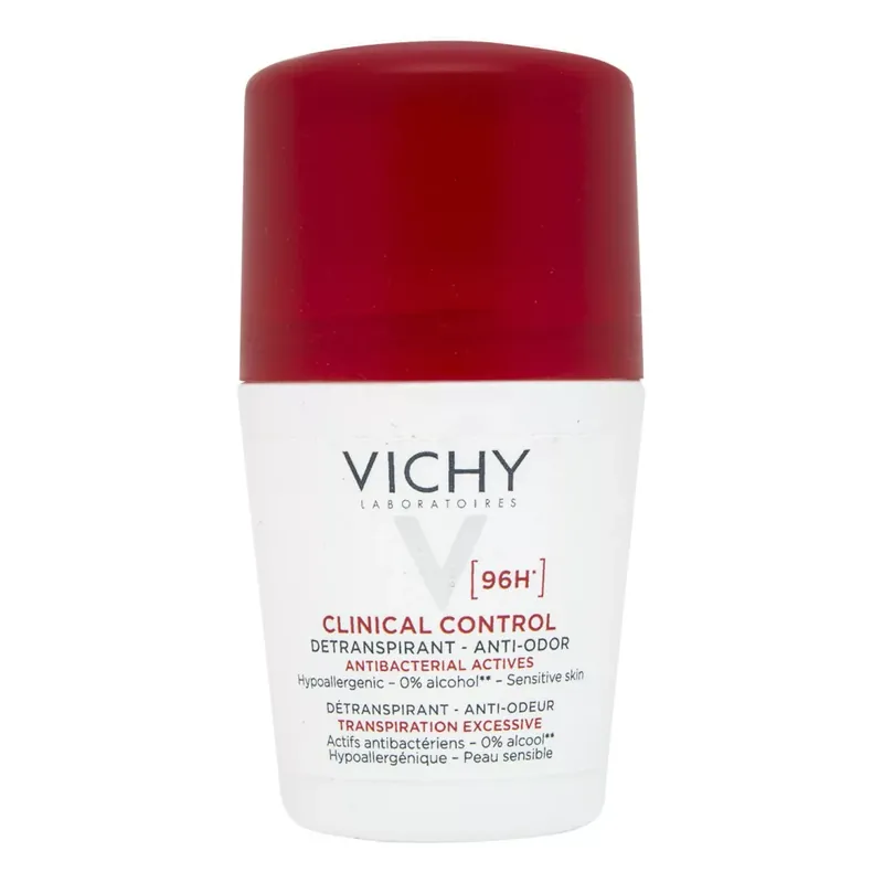 Szezonális akció Vichy Clinical Control 96H női roll-on dezodor 50 ml