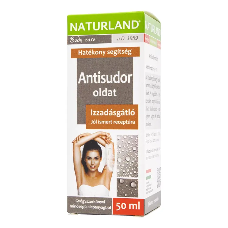 Naturland Antisudor izzadásgátló oldat 50 ml Végkiárusítás