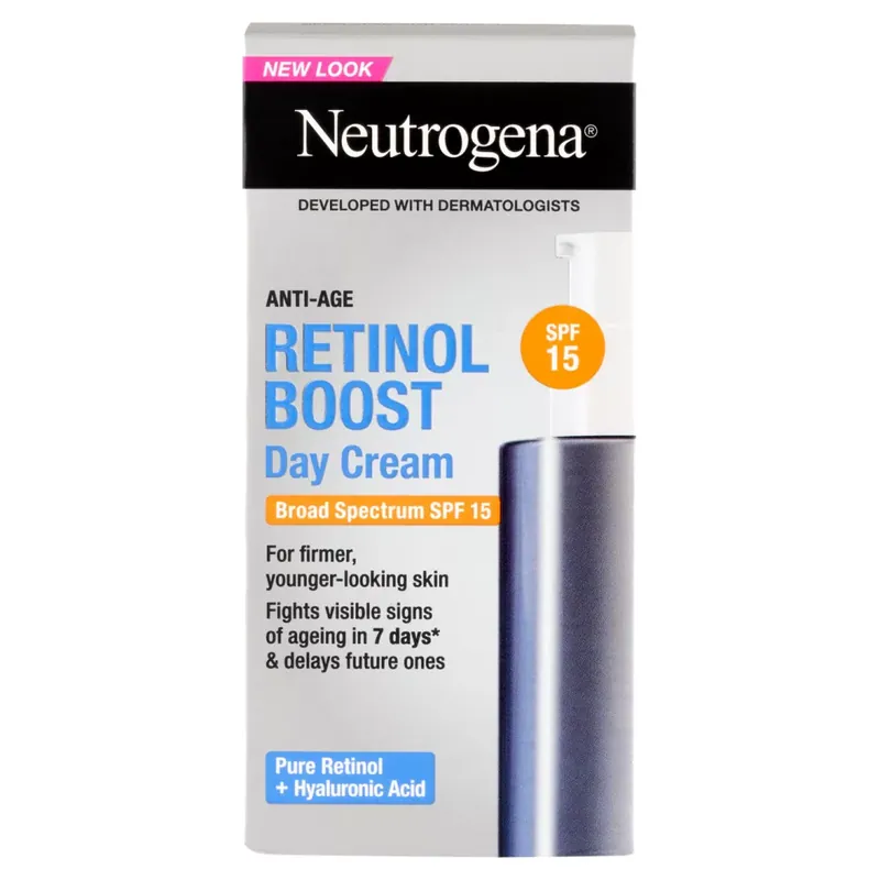 Azonnal elérhető Neutrogena Retinol Boost nappali arckrém SPF15 50 ml